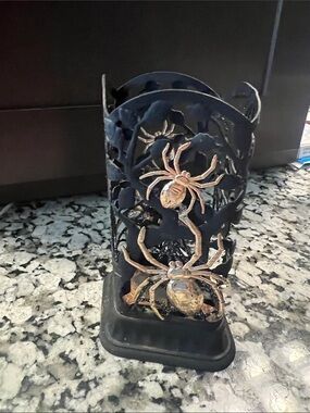 Bath & Body Works Black and Gold Spider Soap Holder